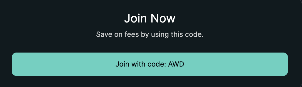 Hyperliquid Empfehlungscode AWD verifiziert auf app.hyperliquid.xyz